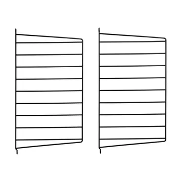Panel ścienny String - Czarny, 50x30 cm, 2-pakiet - String