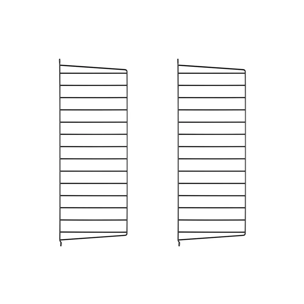 Panel ścienny String, Czarny, 75x30 cm, 2-pakiet String
