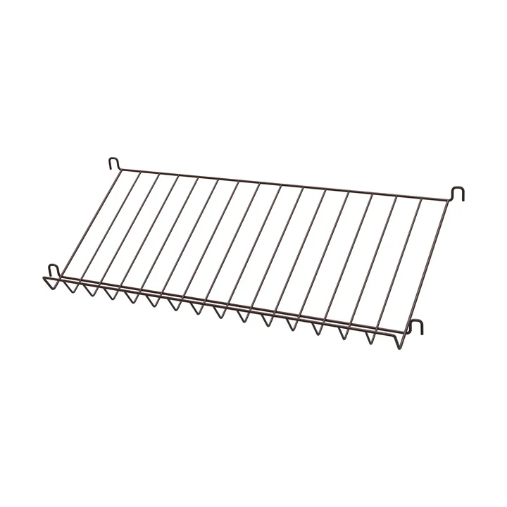 Półka na czasopisma String z drutu - Ciemnobrązowy, 78×30 cm - String