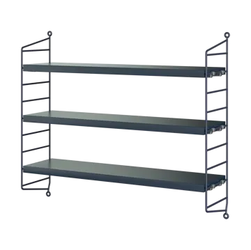 Półka ścienna String Pocket - Nybro niebieski - String