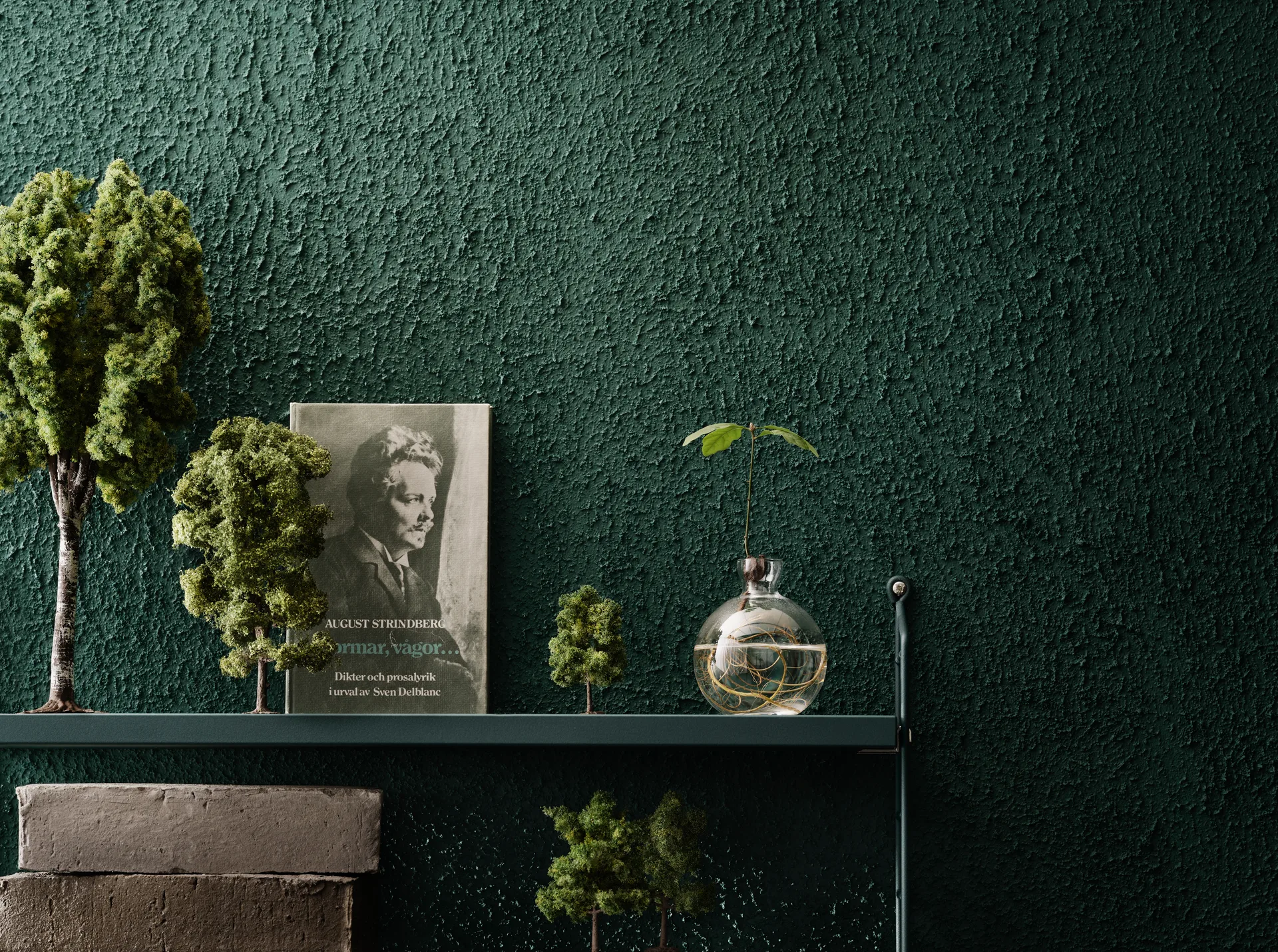 Półka ścienna String Pocket, Tegnér zielony String