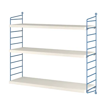 Półka String 1949-2024 Limited Edition 60x60x20 cm - Blue/white oiled pine - String