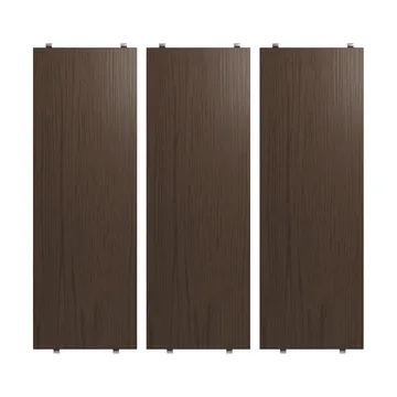 Półka String - Ciemny dąb, 58×20 cm, 3 szt. - String