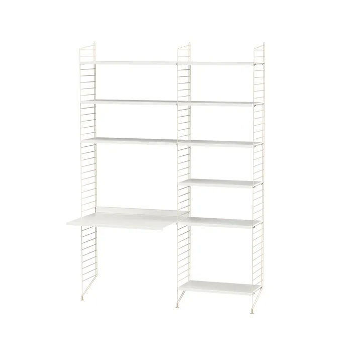 String biuro białe & beżowe - Kombinacja B - String