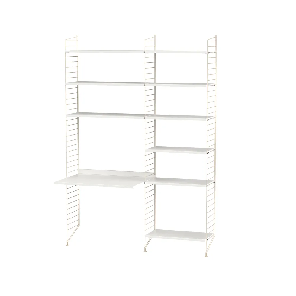 String biuro białe & beżowe - Kombinacja B String