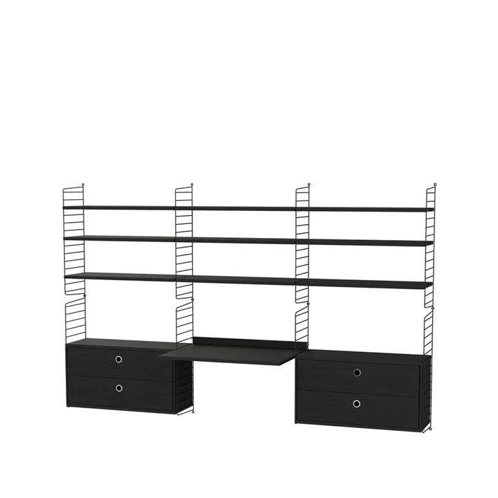 String biuro czarne - Kombinacja F - String