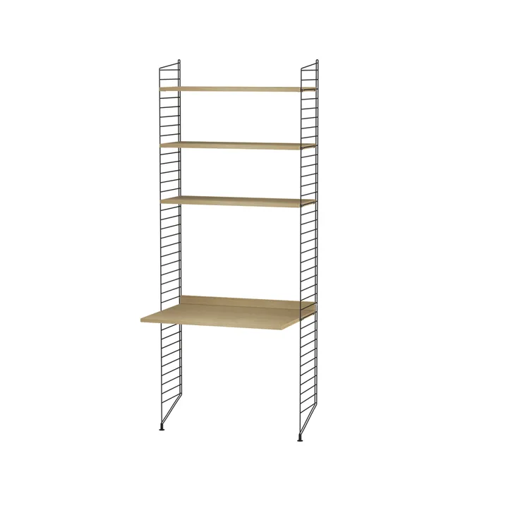 String biuro dąb & czerń - Kombinacja A - String