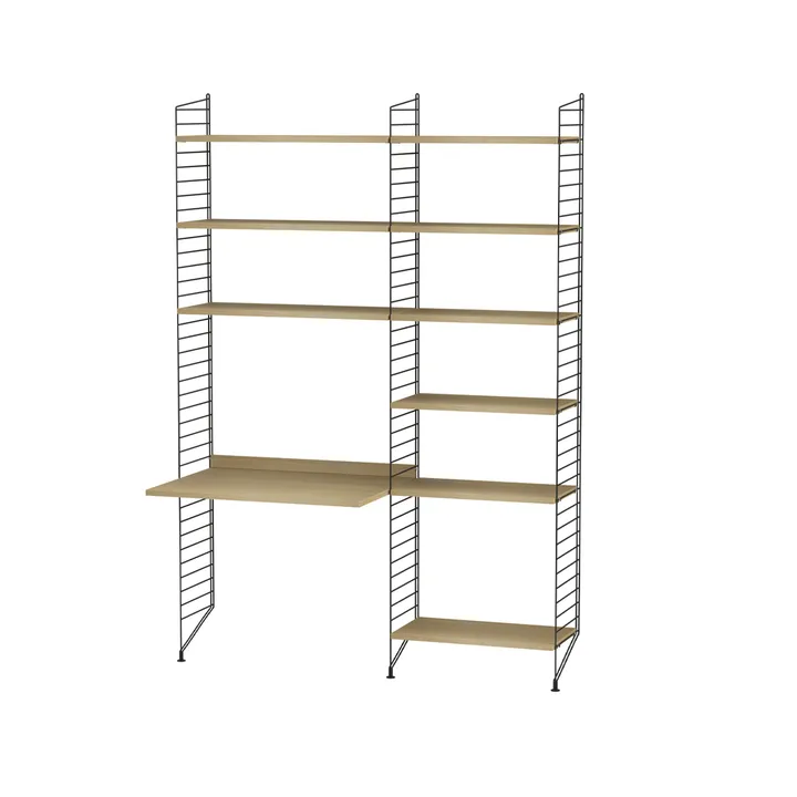 String biuro dąb & czerń - Kombinacja B - String