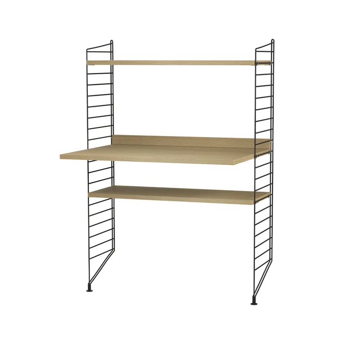 String biuro dąb & czerń - Kombinacja H - String