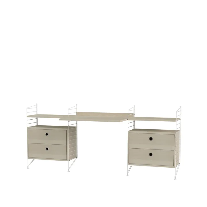 String biuro jesion & biel- Kombinacja C - String