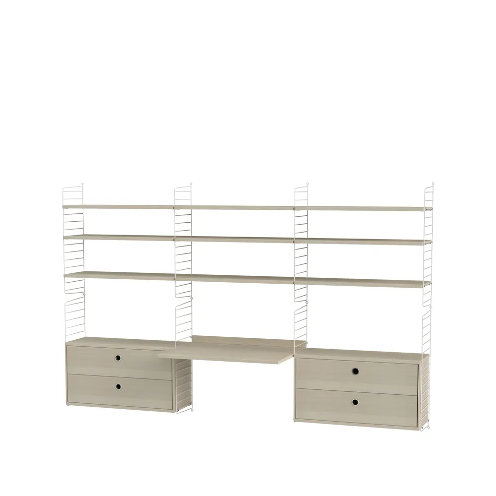 String biuro jesion & biel - Kombinacja F,  String