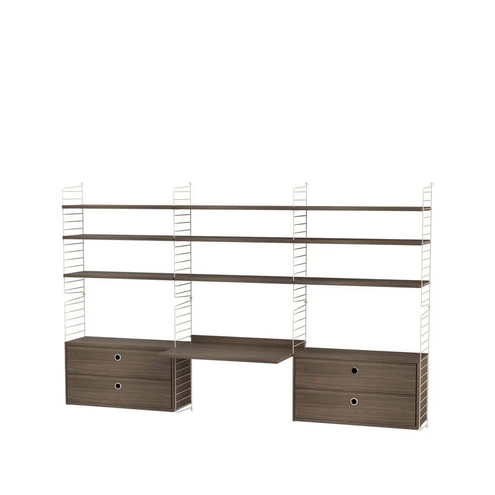 String biuro orzech & beż - Kombinacja F String