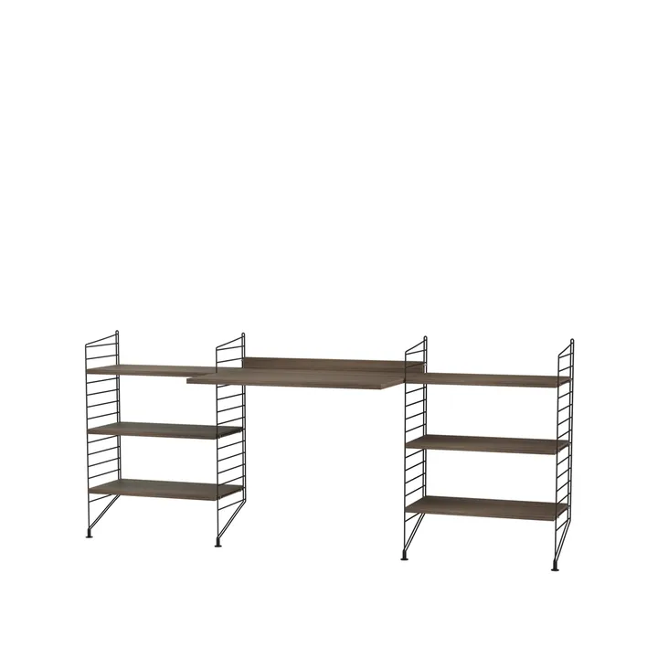 String biuro orzech & czerń - Kombinacja D - String