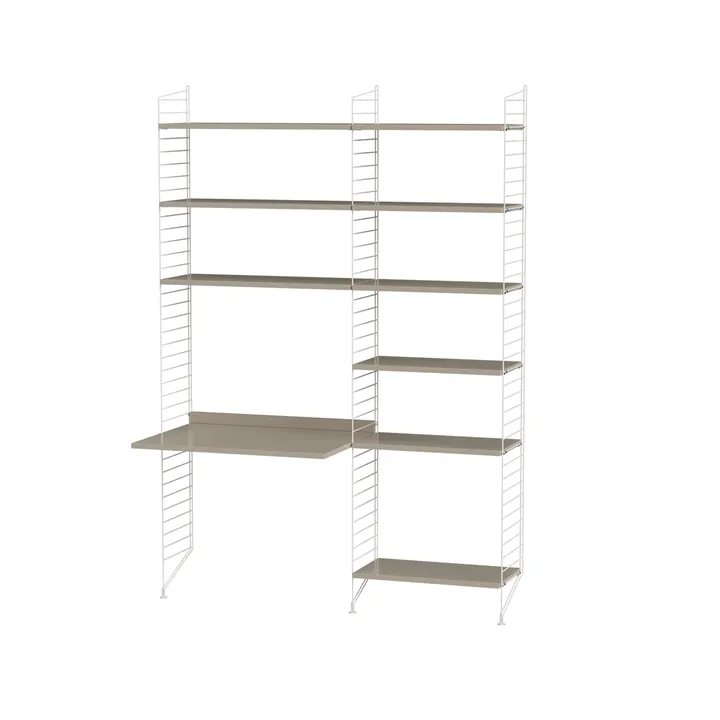 String dziecięcy pokój beżowy & biały - Kombinacja D - String