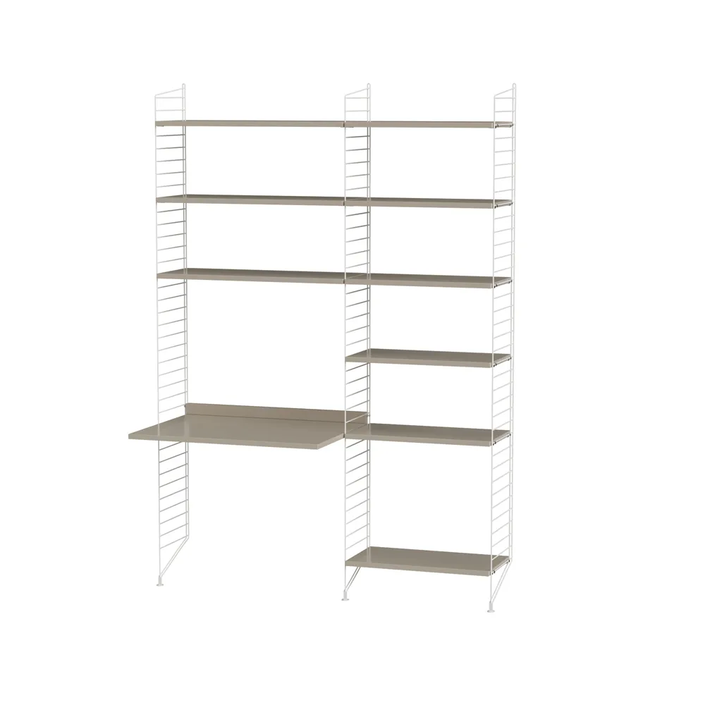 String dziecięcy pokój beżowy & biały - Kombinacja D String