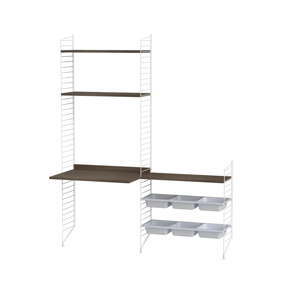 String dziecięcy pokój orzech & biel - Kombinacja E String