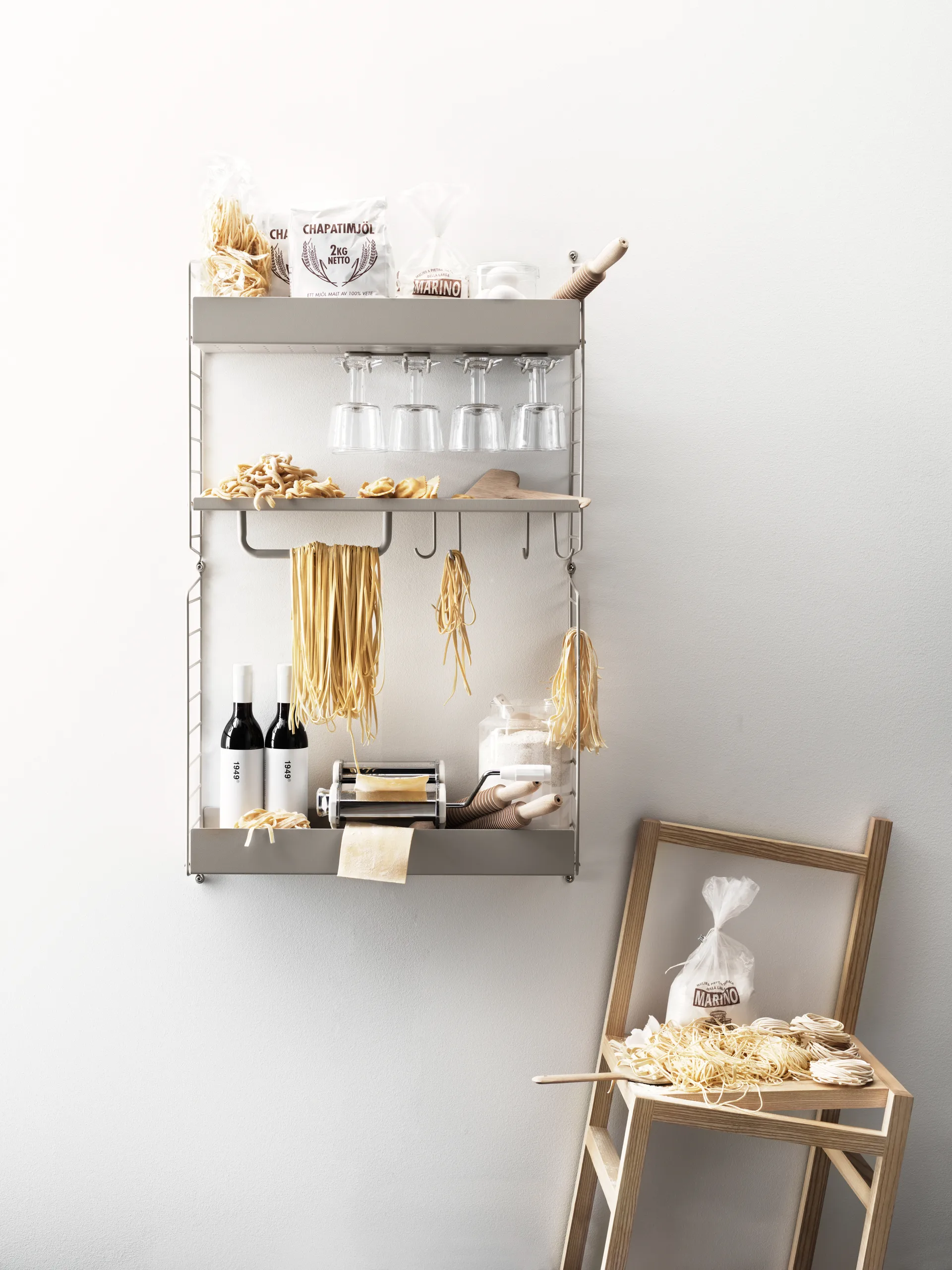 String j-hak 5-pack, Stal nierdzewna String