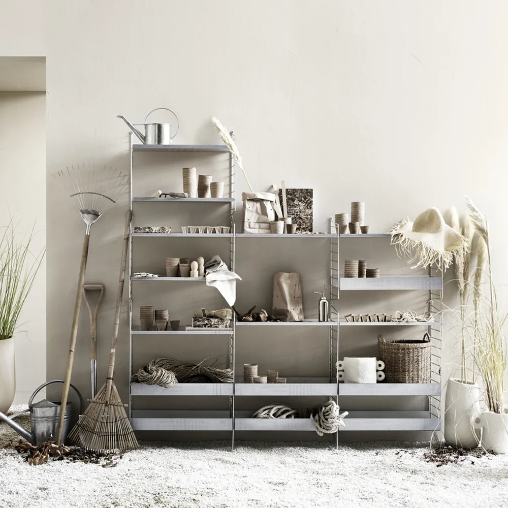 String Outdoor podstawa podłogowa, ocynkowany, 85x30cm, 2-pakiet String