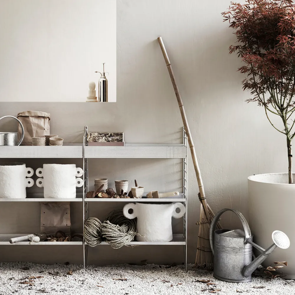 String Outdoor podstawa podłogowa, ocynkowany, 85x30cm, 2-pakiet String