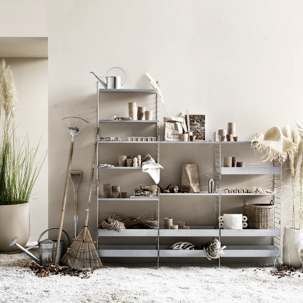 String Outdoor podstawa podłogowa, ocynkowany, 85x30cm, 2-pakiet String