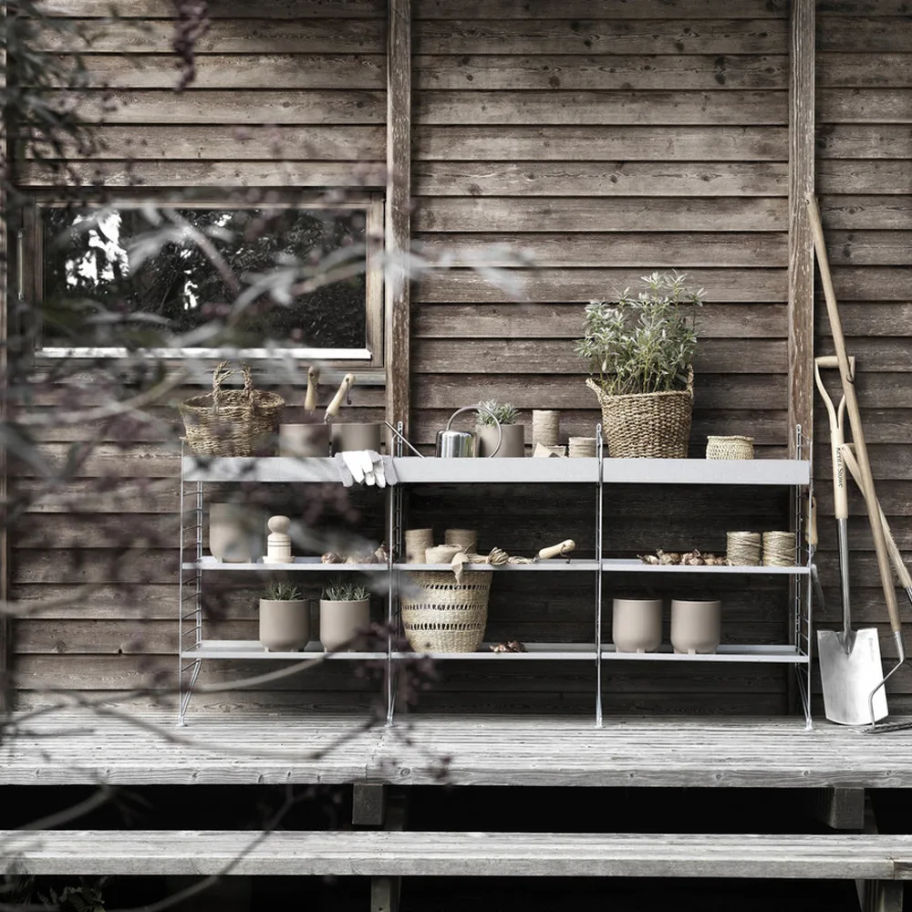 String Outdoor podstawa podłogowa, ocynkowany, 85x30cm, 2-pakiet String