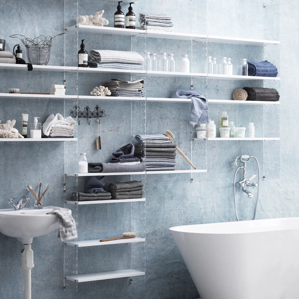 String Plex ścianka boczna, przezroczysty, 50x20 cm, 1-pakiet String