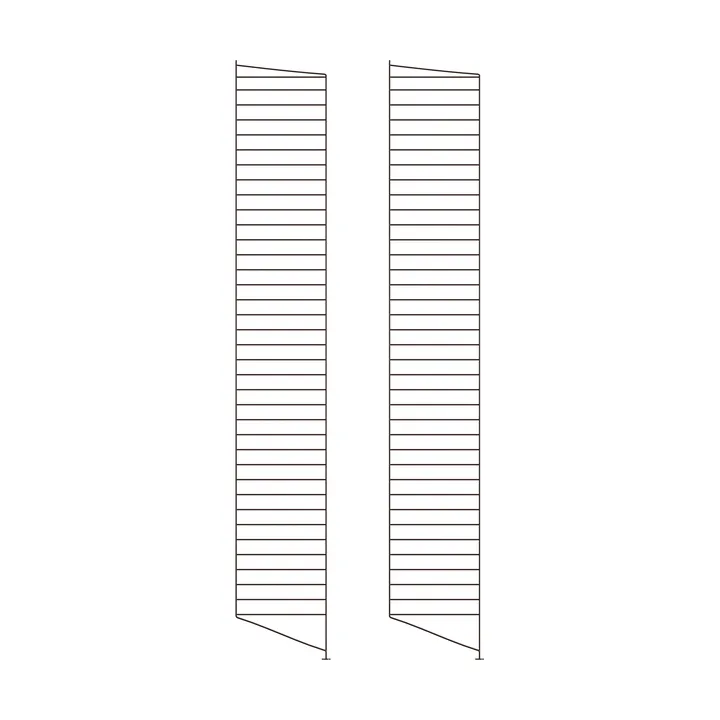 String podstawa podłogowa - Ciemnobrązowy, 200x30 cm, 2 szt. - String