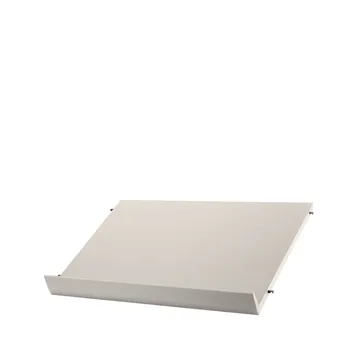 String półka na czasopisma drewniana - beżowy, 58x30 cm - String