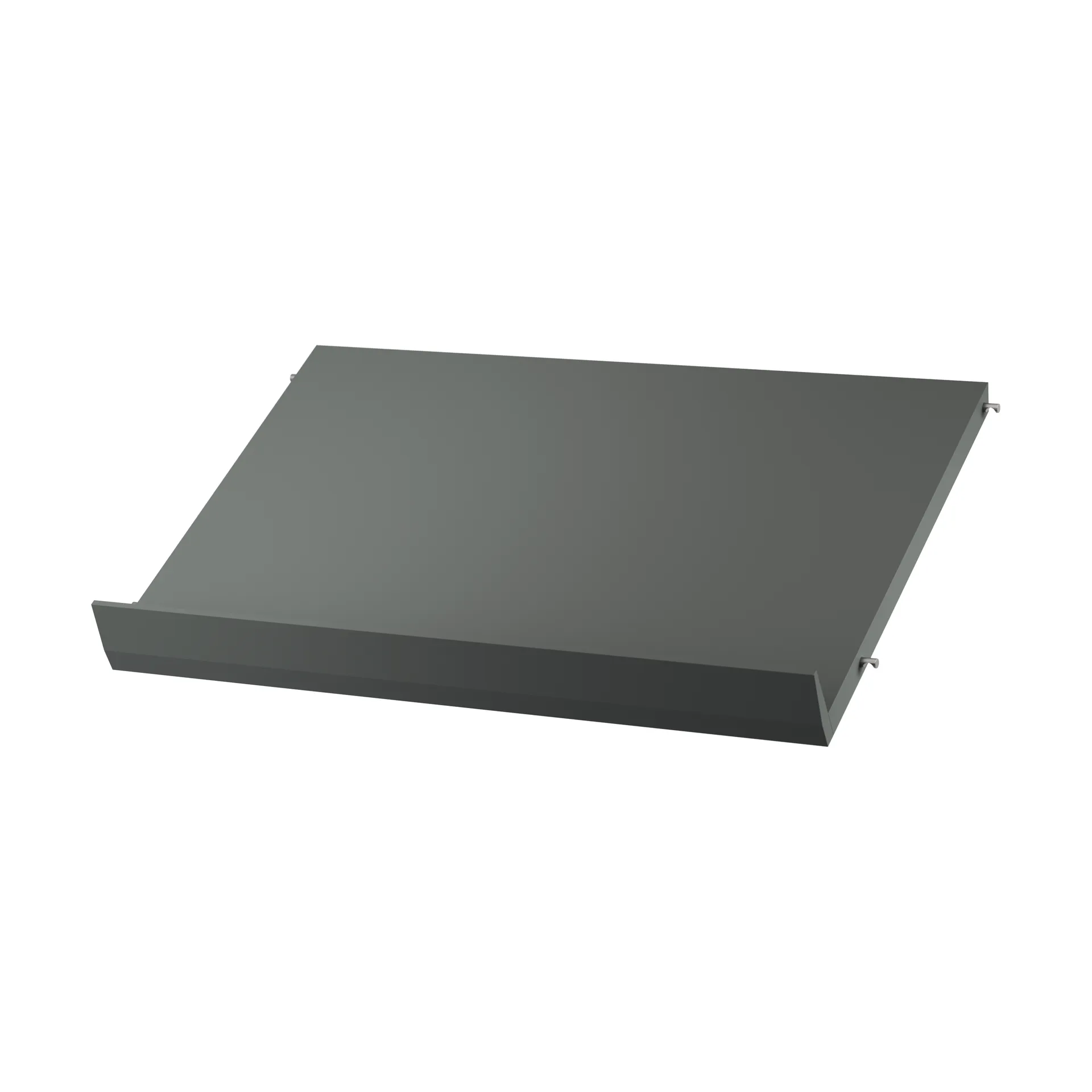 String półka na czasopisma drewniana, Ciemnoszary, 58x30 cm String