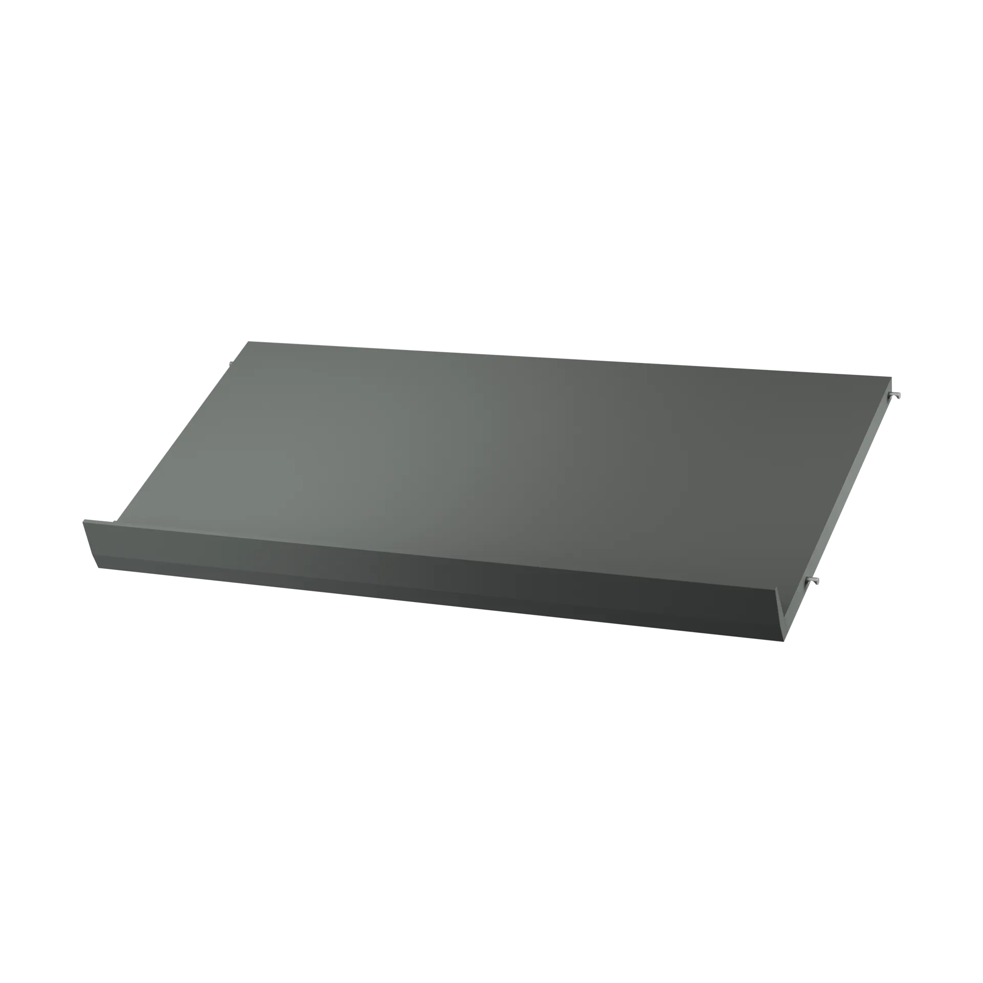 String półka na czasopisma drewniana, Ciemnoszary, 78x30 cm String