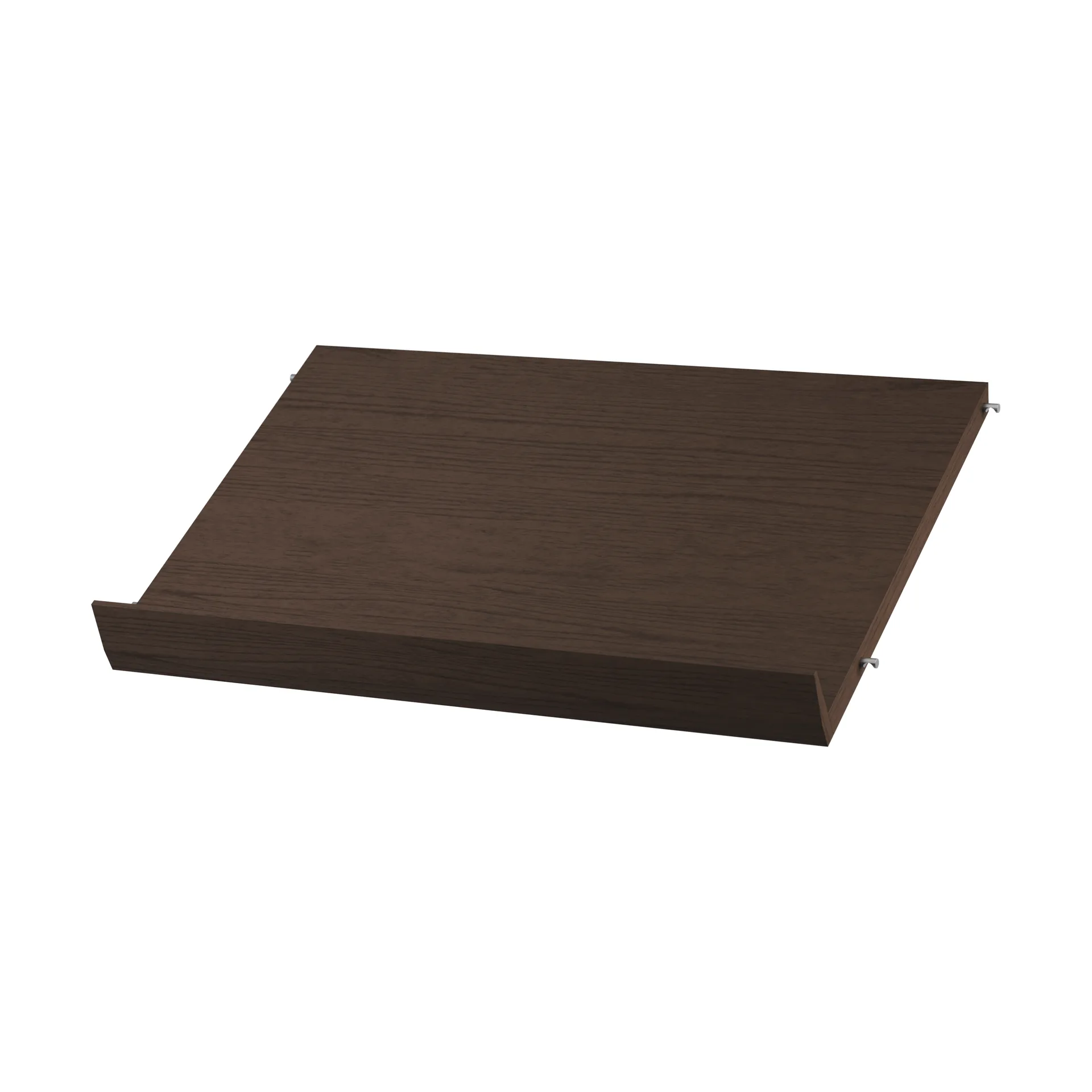 String półka na czasopisma drewniana, Ciemny dąb, 58x30 cm String