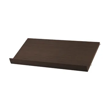 String półka na czasopisma drewniana - Ciemny dąb, 78×30 cm - String