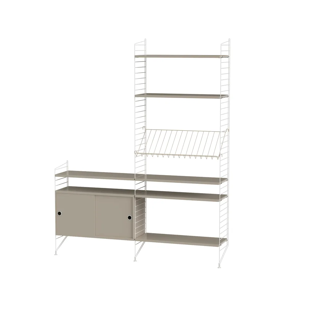 String salon beżowy & biały - Kombinacja K String