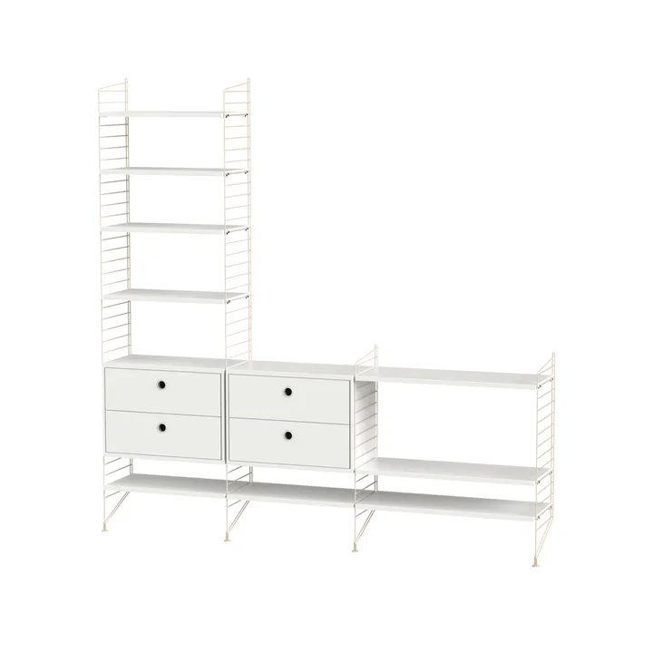 String salon biały & beżowy - Kombinacja J - String