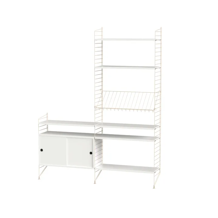 String salon biały & beżowy - Kombinacja K - String