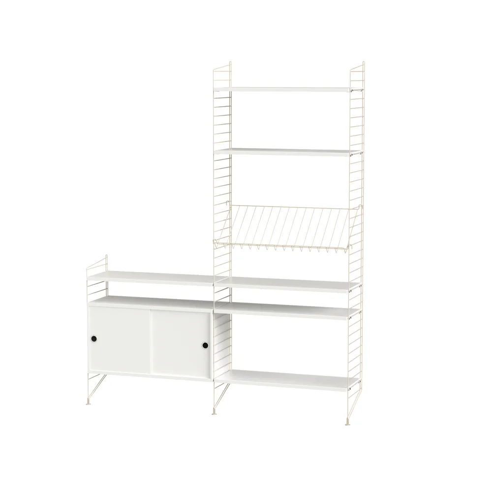 String salon biały & beżowy - Kombinacja K String