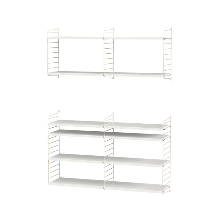 String salon biały & beżowy - Kombinacja N - String