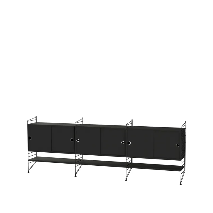 String salon czarny - Kombinacja F - String