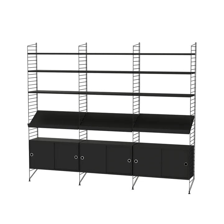 String salon czarny - Kombinacja G - String