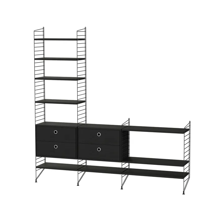 String salon czarny - Kombinacja J - String