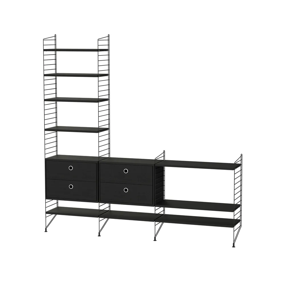 String salon czarny - Kombinacja J String