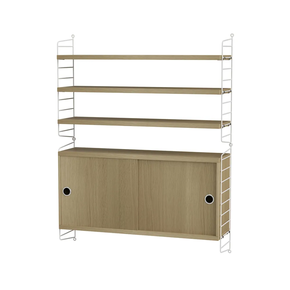 String salon dąb & biel - Kombinacja I String