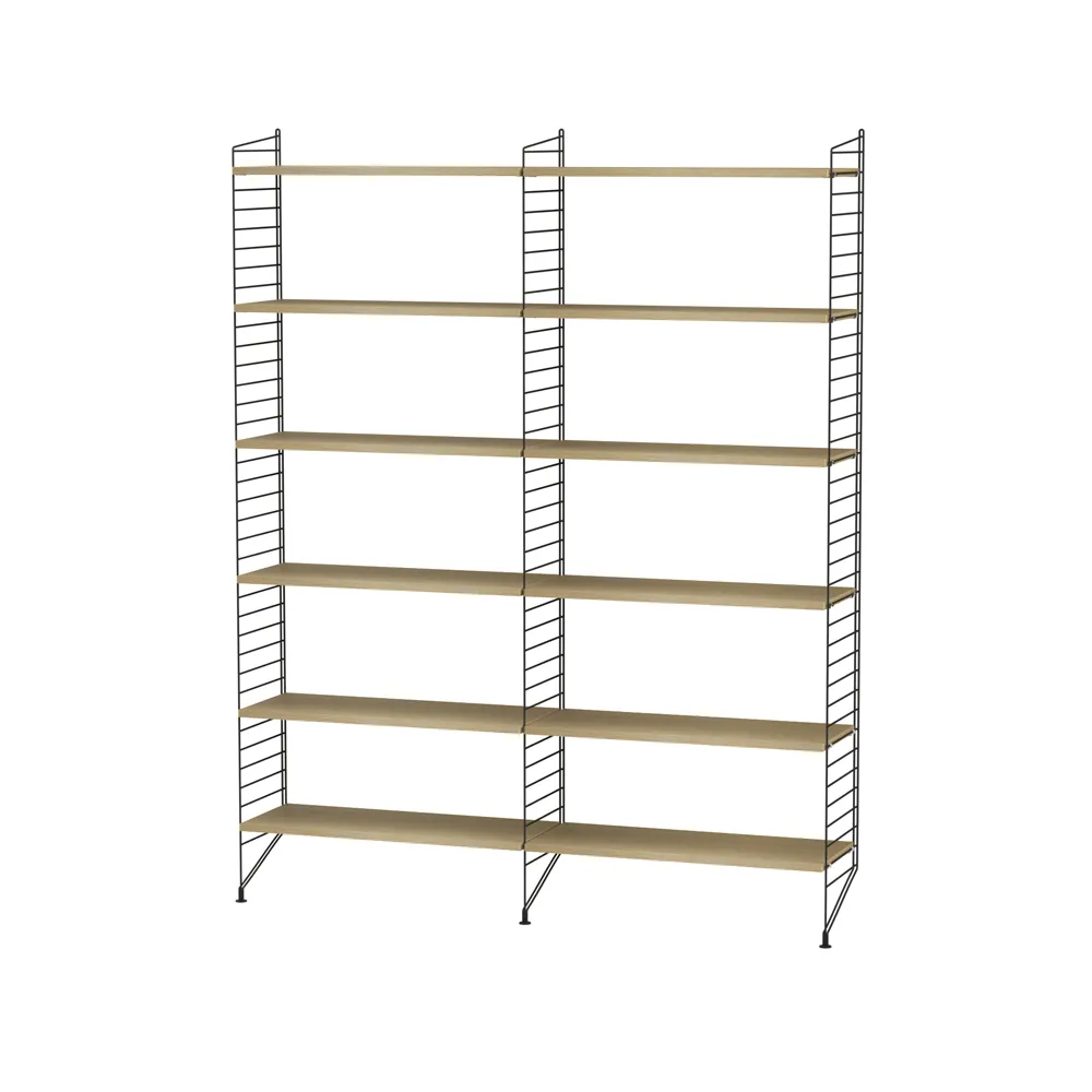 String salon dąb & czerń - Kombinacja A String