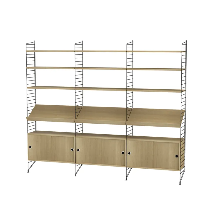 String salon dąb & czerń - Kombinacja G - String