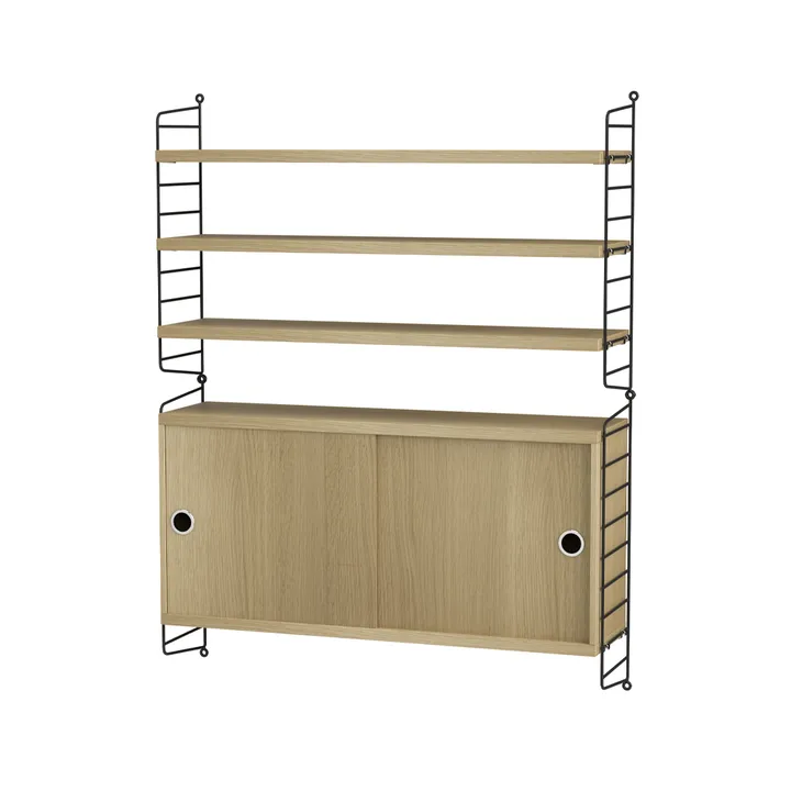 String salon dąb & czerń - Kombinacja I - String