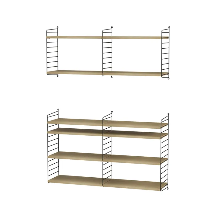 String salon dąb & czerń - Kombinacja N - String