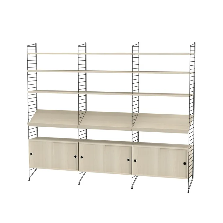 String salon jesion & czerń - Kombinacja G - String