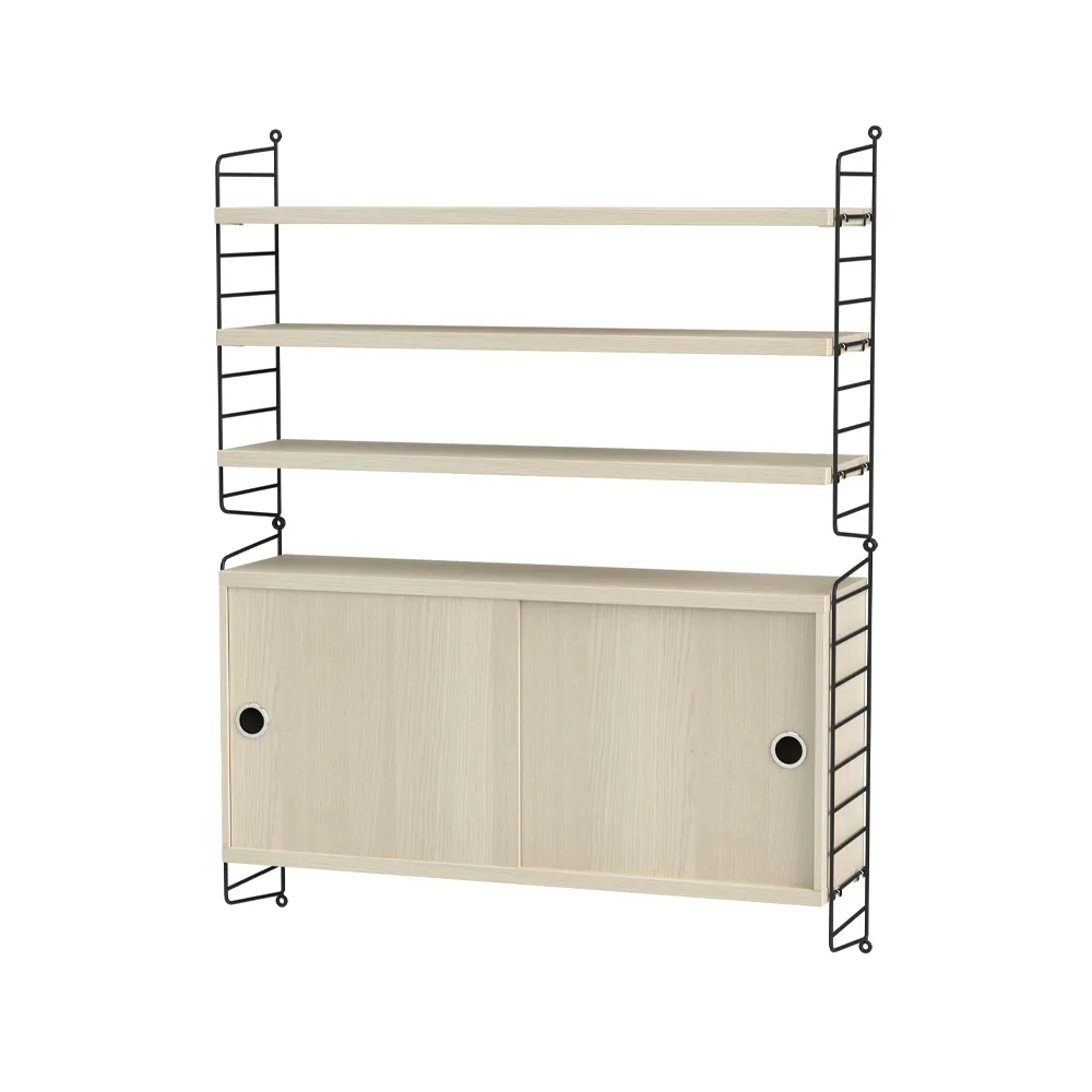 String salon jesion & czerń - Kombinacja I String