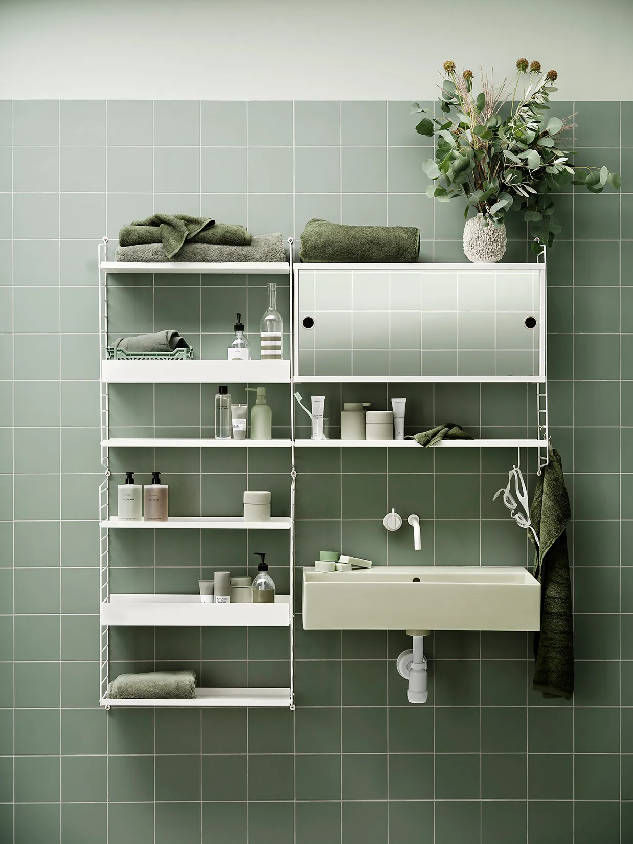 String ściana boczna, Biały, 75x20 cm, 1-pakiet String