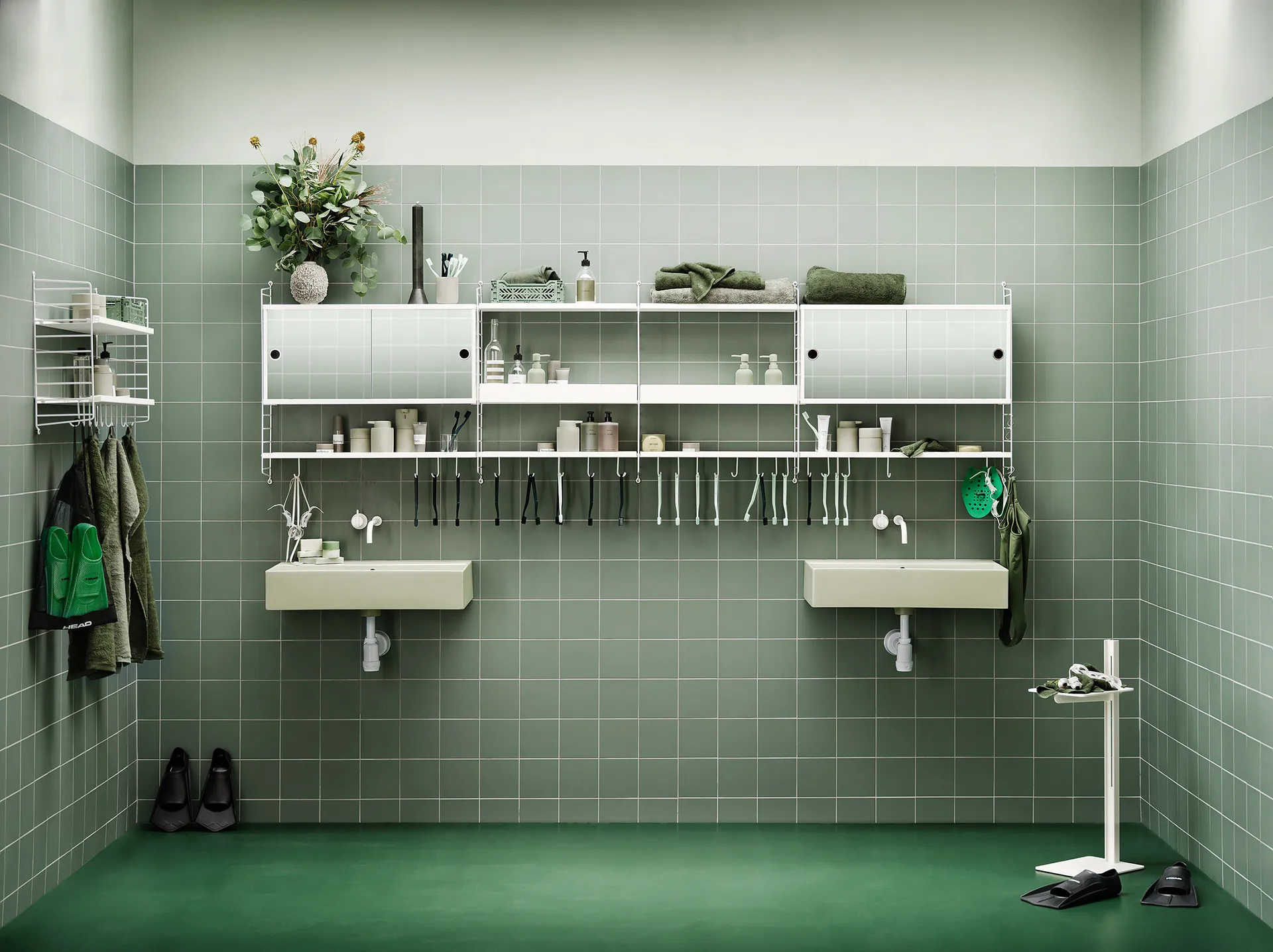 String ściana boczna, Biały, 75x20 cm, 1-pakiet String